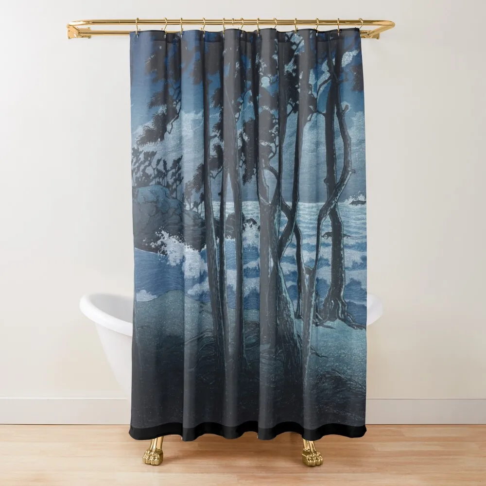 

Hinomisaki in Izumo Province by Kawase Hasui Shower Curtain Anime Shower For Shower Bathroom And Products Curtain