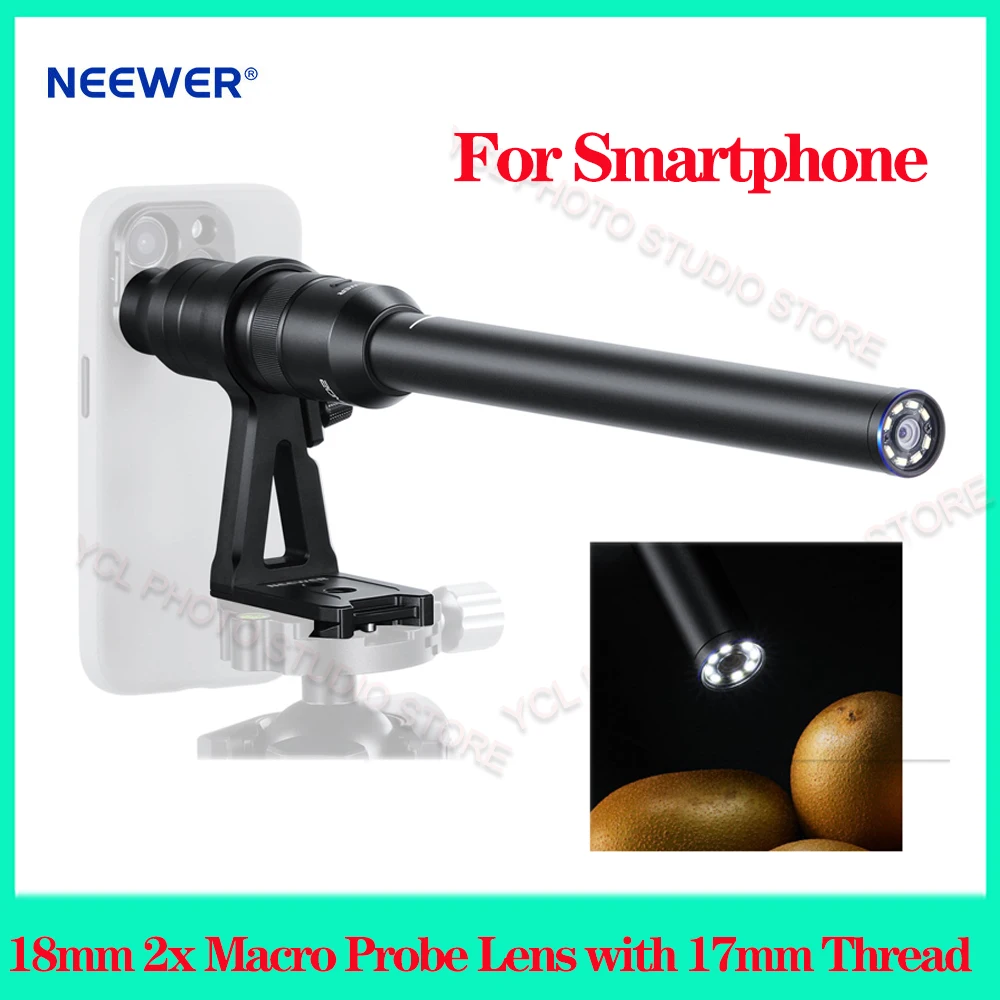 

Макрообъектив NEEWER 18 мм 2x с широкоугольным зондом и резьбой 17 мм