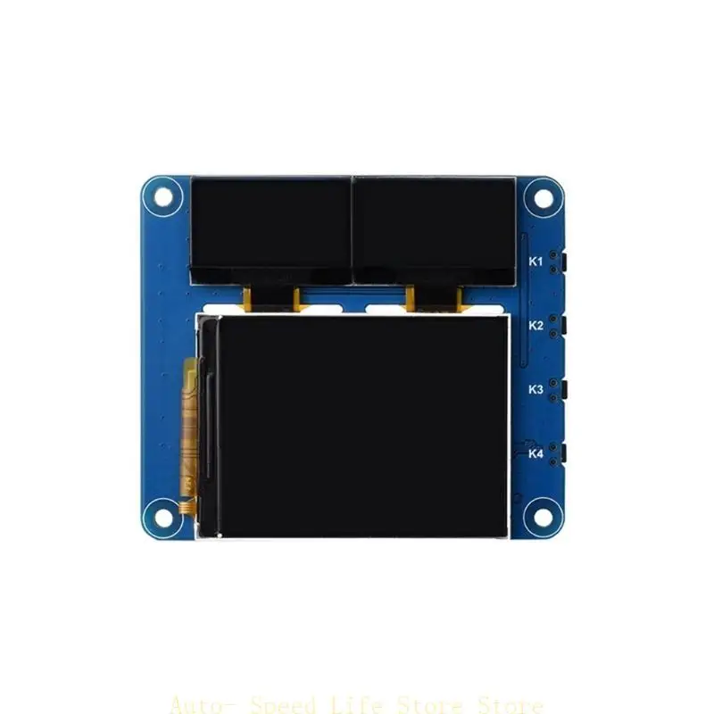 

02DA 2INCH LCD Основной экран и два 0,96 -дюймовых синих вторичных экранов платы PCB Forraspberrypi