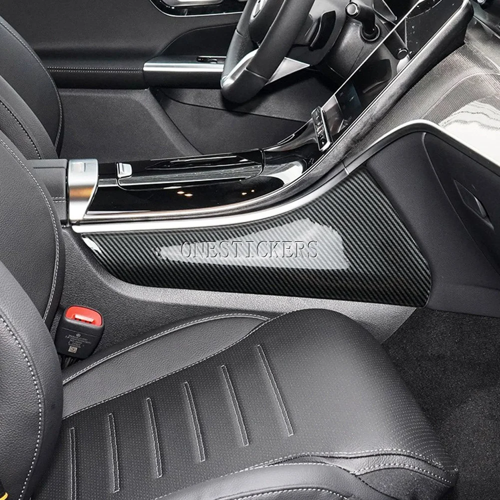 For Mercedes Benz GLC Class X254 GLC260 GLC300 2023 2024 2025 Car Accessories Central Control Side Trim Panel Decorative Cover