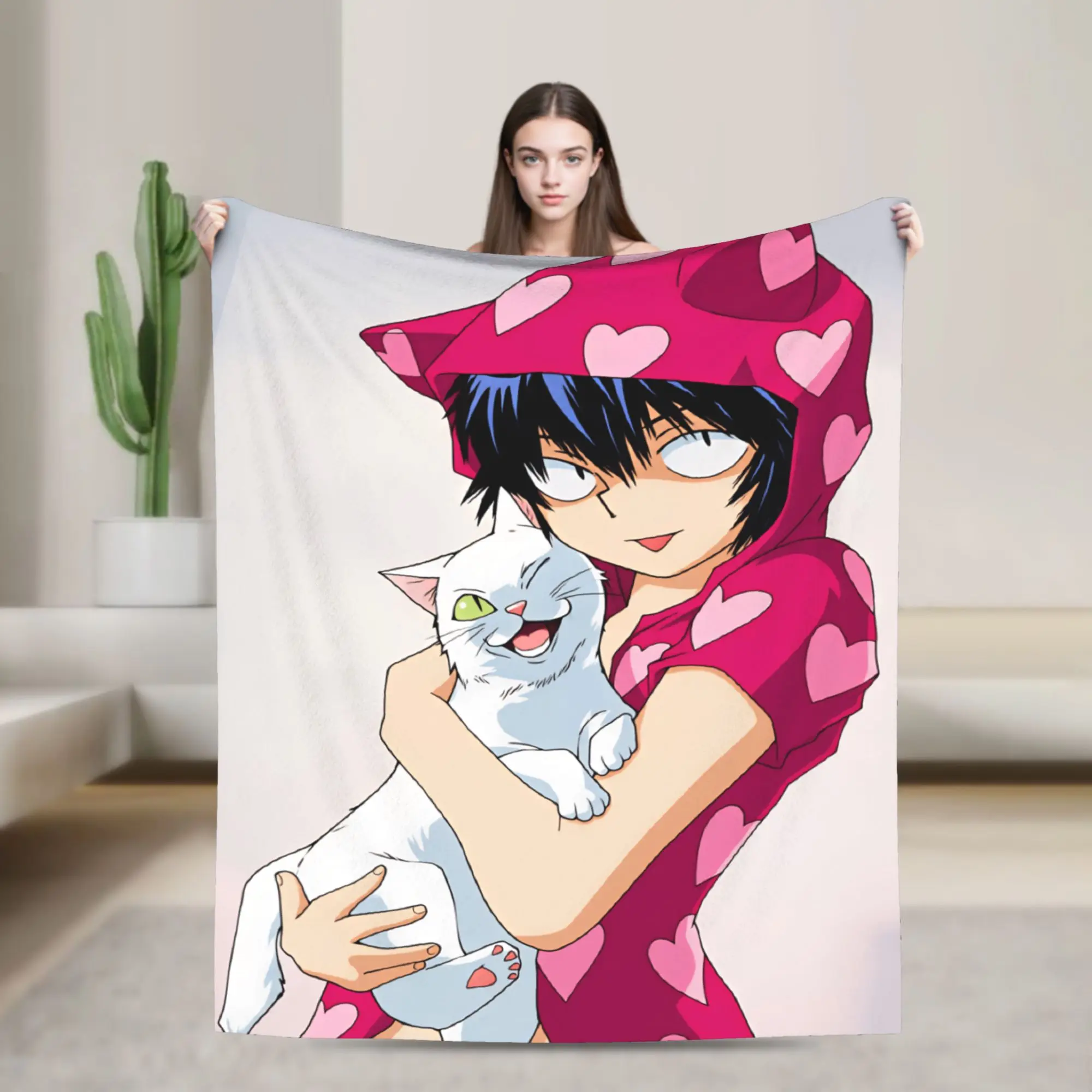 Anime Mysterious Girlfriend X Throw Blanket Comfortable Pattern Blanket  For Bedroom Travel Car Flannel Bedspread Bed Cover