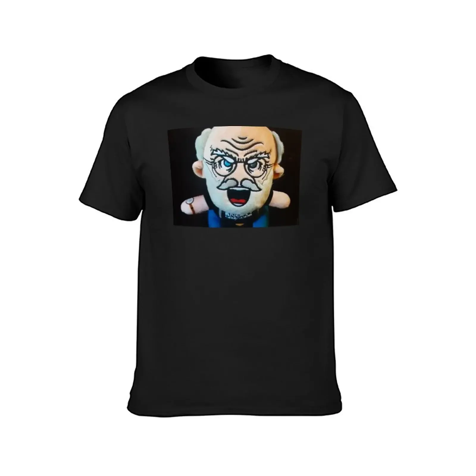 Angry grandpa plush doll merch T-Shirt basketball graphic tees anime t shirts graphic t shirt vintage funny t shirts for men