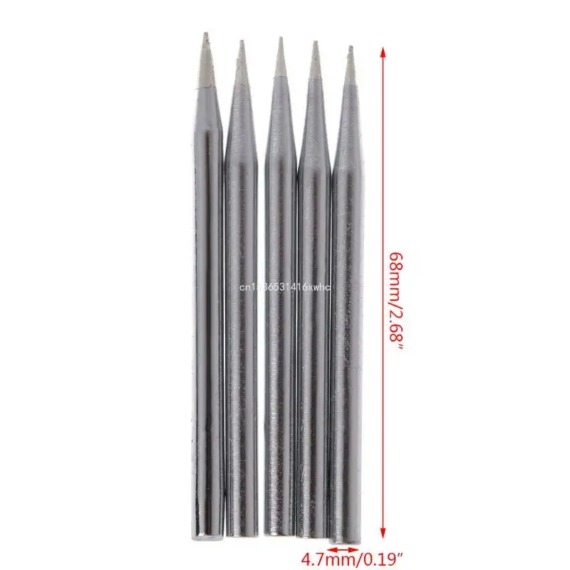 Dropship 5 Pcs 40W Replacement Soldering Iron Tip Lead-Free Solder Tip