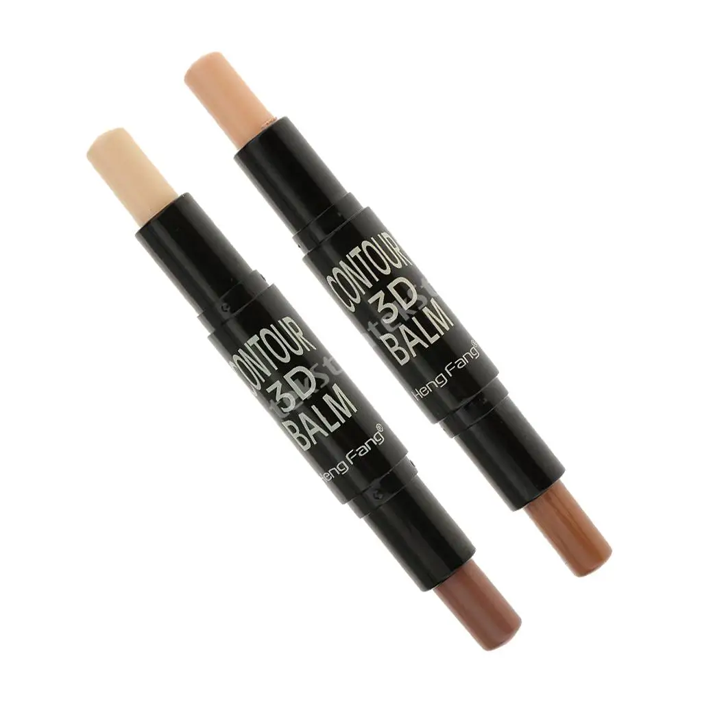 Set Of 2 Sticks Bronzer Highlighter 3D Face Sculpture Makeup Pen