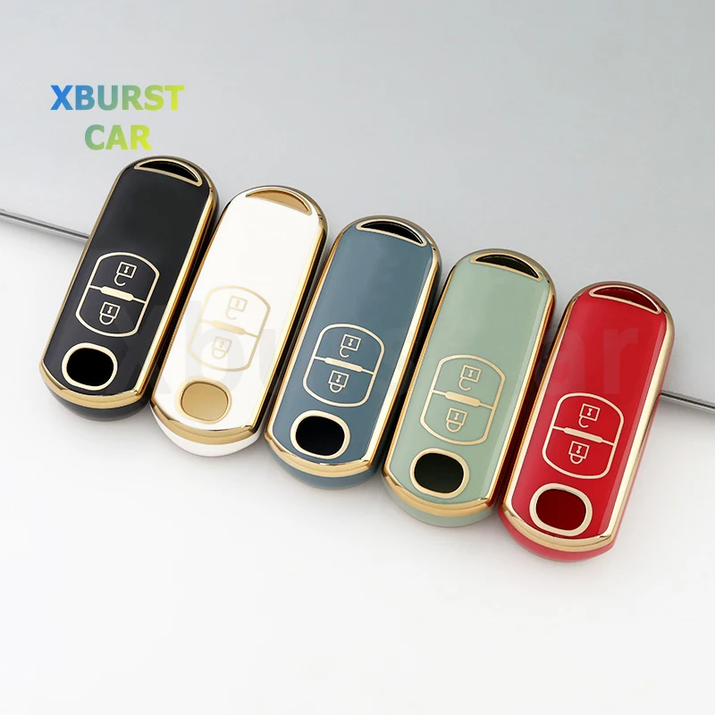 2 3 4 Buttons TPU Car Key Cover Fob Case Shell Fob Holder for MAZDA 2 3 5 6 CX-3 CX-5 CX-7 CX-9 Atenz Speed Miata MX5 Axela CX4