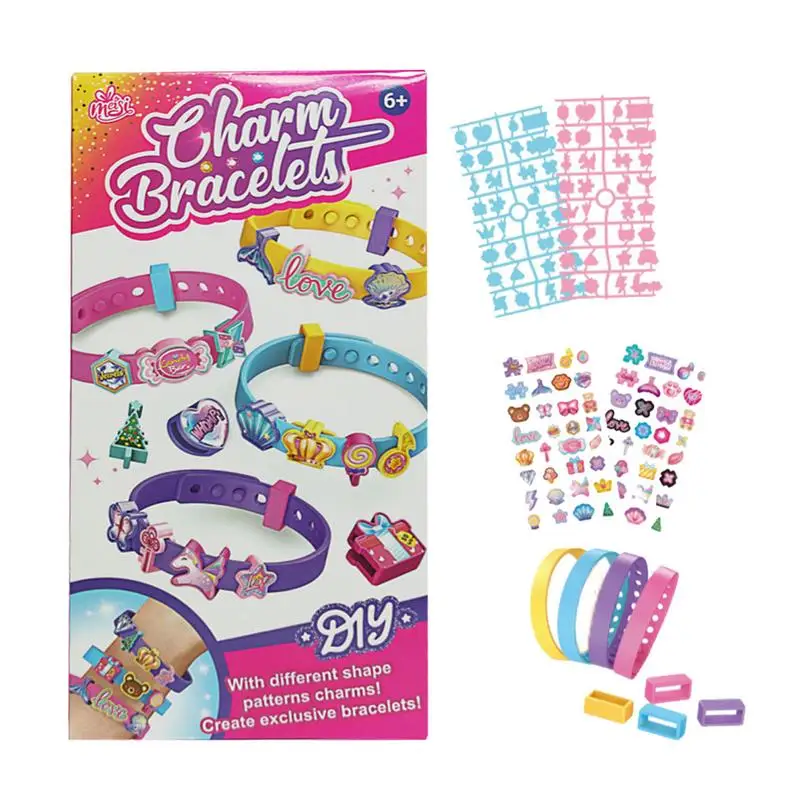 

Bracelet Making Kits For Girls Cartoon Charm Jewelry Making Supplies Crafts Fun Complete Charm Bracelets Kits For Jewelry Maker