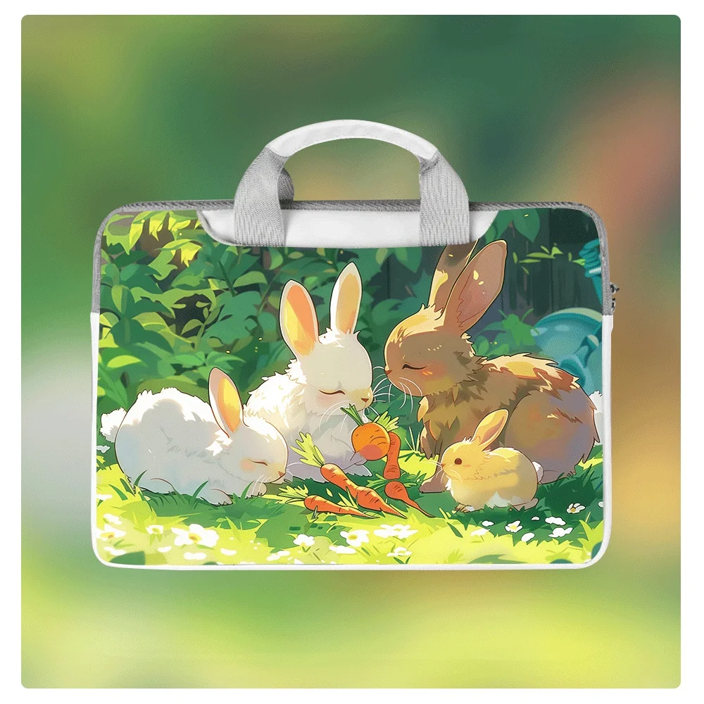 

Fashionable Rabbit Computer Bag 12 13 14 15 16 Inch Waterproof Shockproof Laptop Sleeve with Zipper Travel Work Office New Style