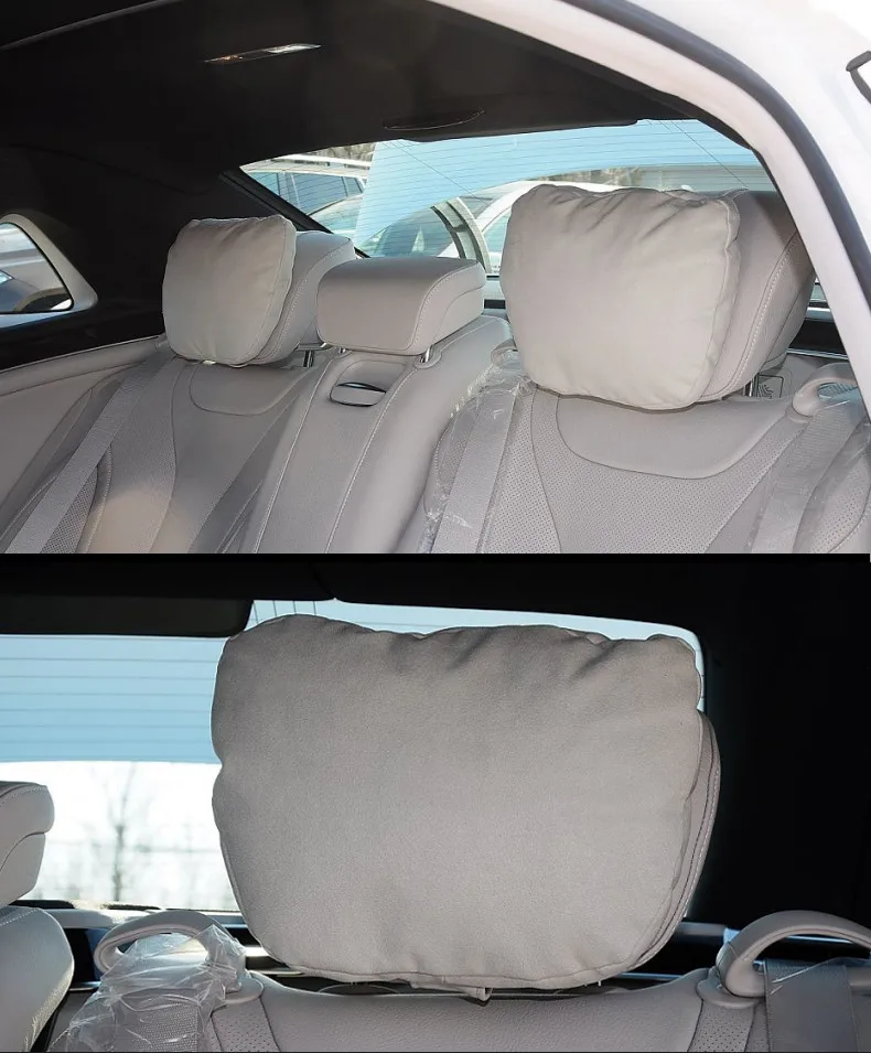 Top Car Headrest Neck Support Seat For Mercedes-Benz Maybach S Class Soft Universal Adjustable Car Pillow Neck Rest Cushion