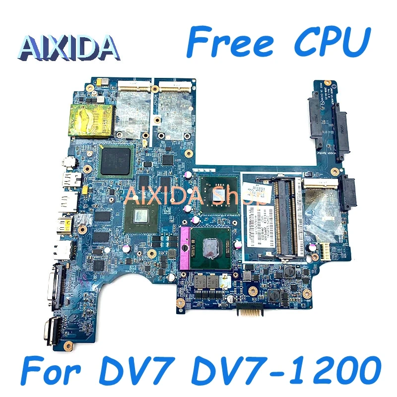 AIXIDA JAK00 LA-4082P 507169-001 Main board For HP Pavilion DV7 DV7-1200 Laptop Motherboard PM45 DDR2 9600M GPU Free CPU tested