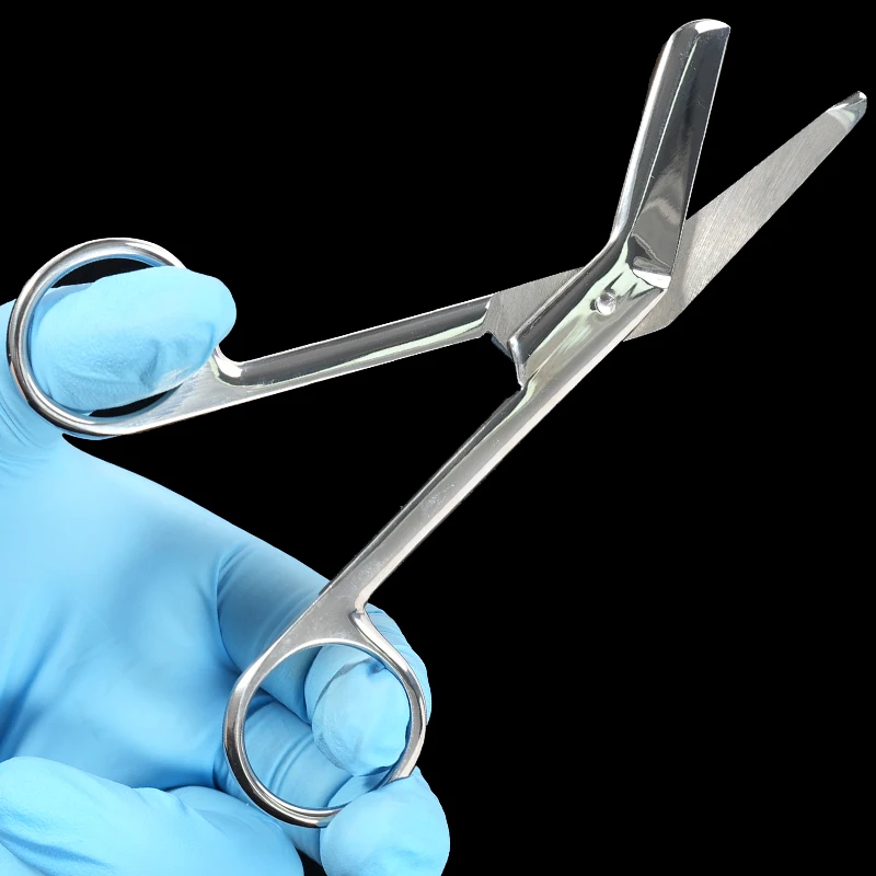 14CM Dental Stainless Steel Gauze Bandage Scissors Dressing Surgical Scissors Home Plaster Scissors Nurse Scissors Dentist Tools