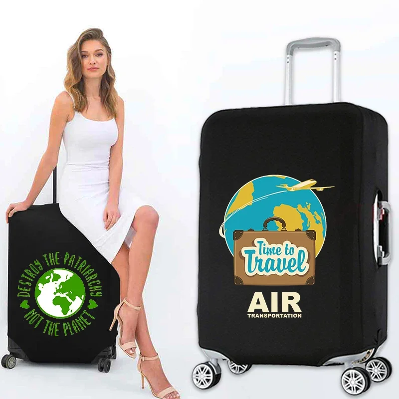 Planet Print Travel Luggage Cover Thickened Luggage Covers Elastic Protective Cover Anti-scratch Protective Cover for 18-32 Inch