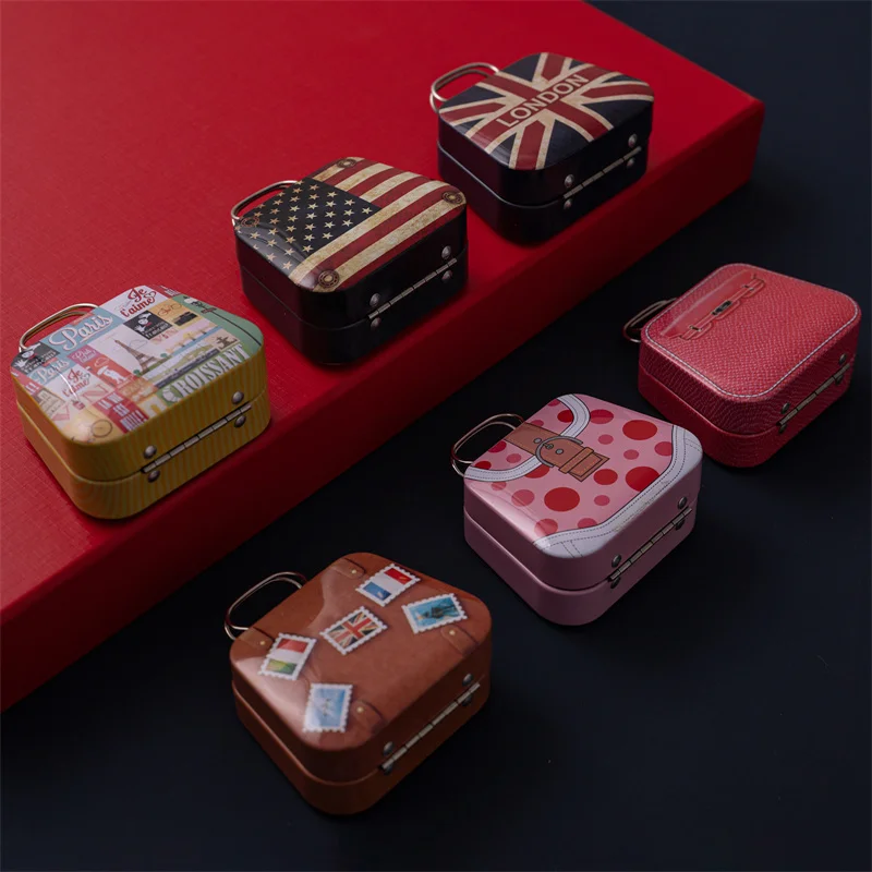 สไตล์อเมริกันของขวัญกล่องโลหะสแควร์ Candy คอนเทนเนอร์ Tinplate กระเป๋าถือกล่องขนม