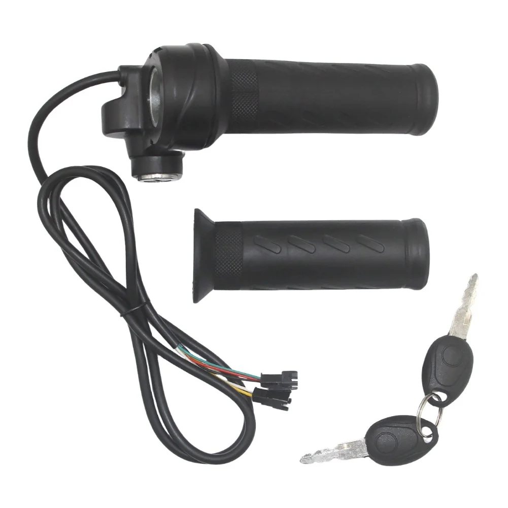 

Hall Sensor Throttle 3-pin Ebike Throttle Waterproof Slip-resistant Texture Non-slip Grooves Daily Commuting For Ebike