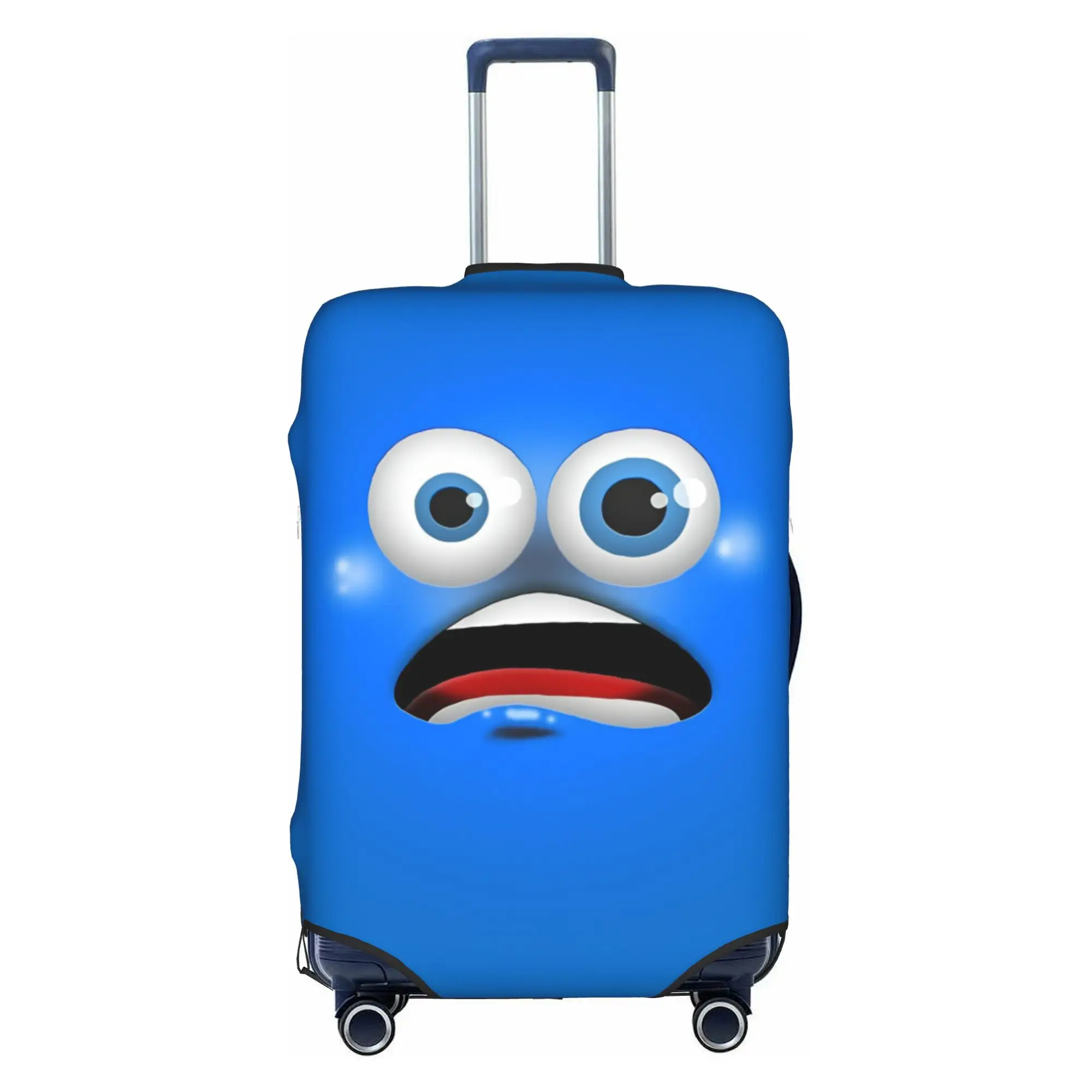 Custom Funny Face Luggage Cover Protector Fashion Cute Cartoon Travel Suitcase Covers for 18-32 Inch