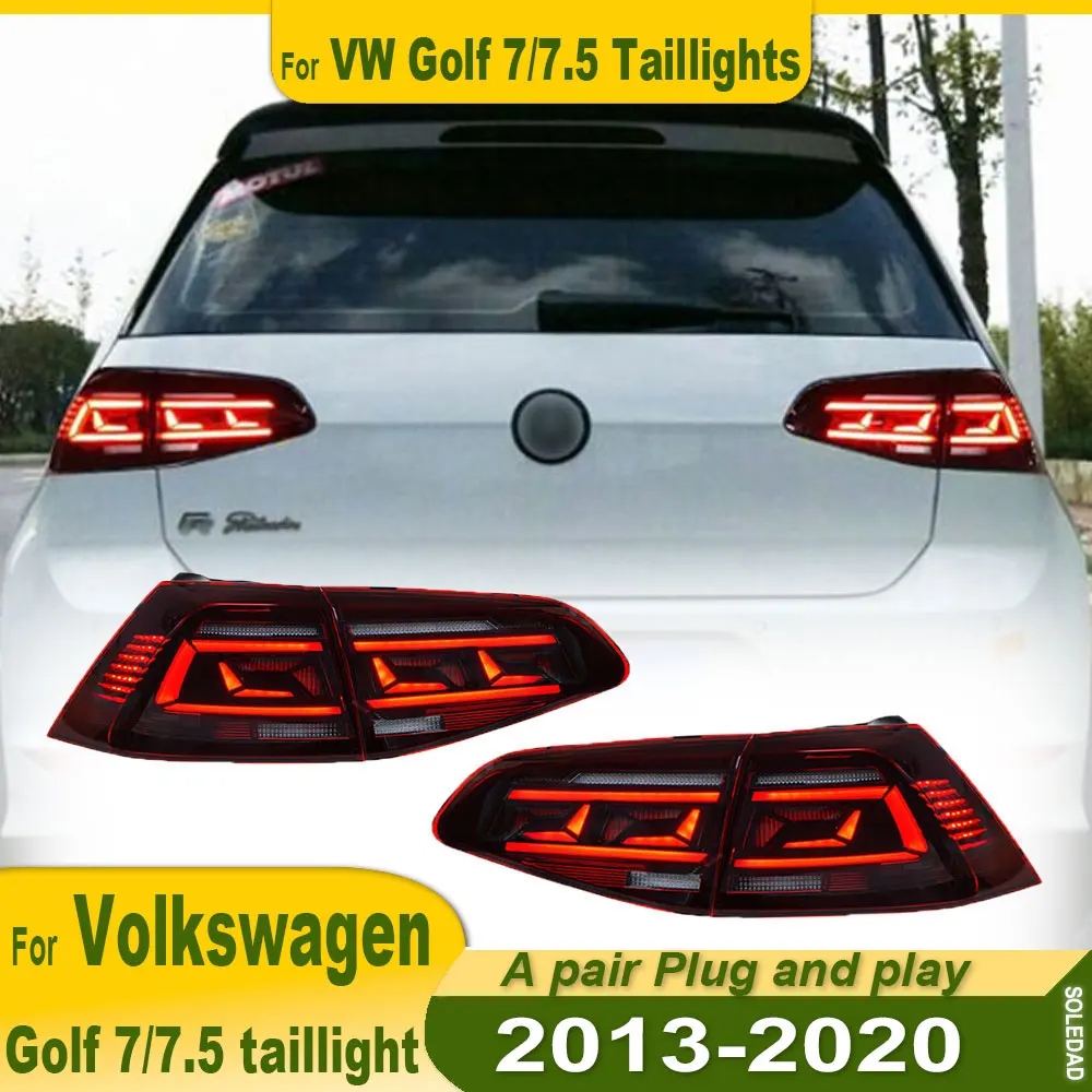 Car Lights For VW Volkswagen Golf 7/7.5 2013-2020 Taillight 7.5 Full LED Tail lights Assembly DRL Turn Signal Car Accessories