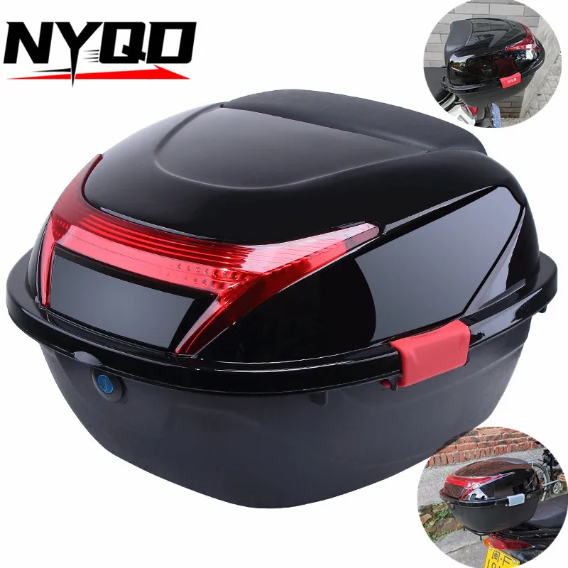 

Electric Battery Car Trunk Universal Thickened Large Anti Shake Pedal Motorcycle Storage Box Toolbox Rear Trunk