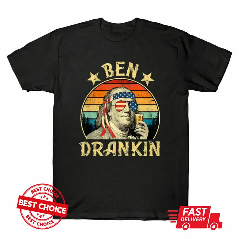 Ben Drankin Funny 4th of July Vintage Men's T-Shirt