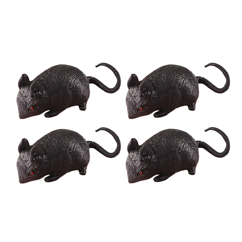Simulation PVC Rat Fake Mouse Model Prop Halloween Gift Toy Party Decoration Practical Jokes Novetly Funny Toys New 1pcs