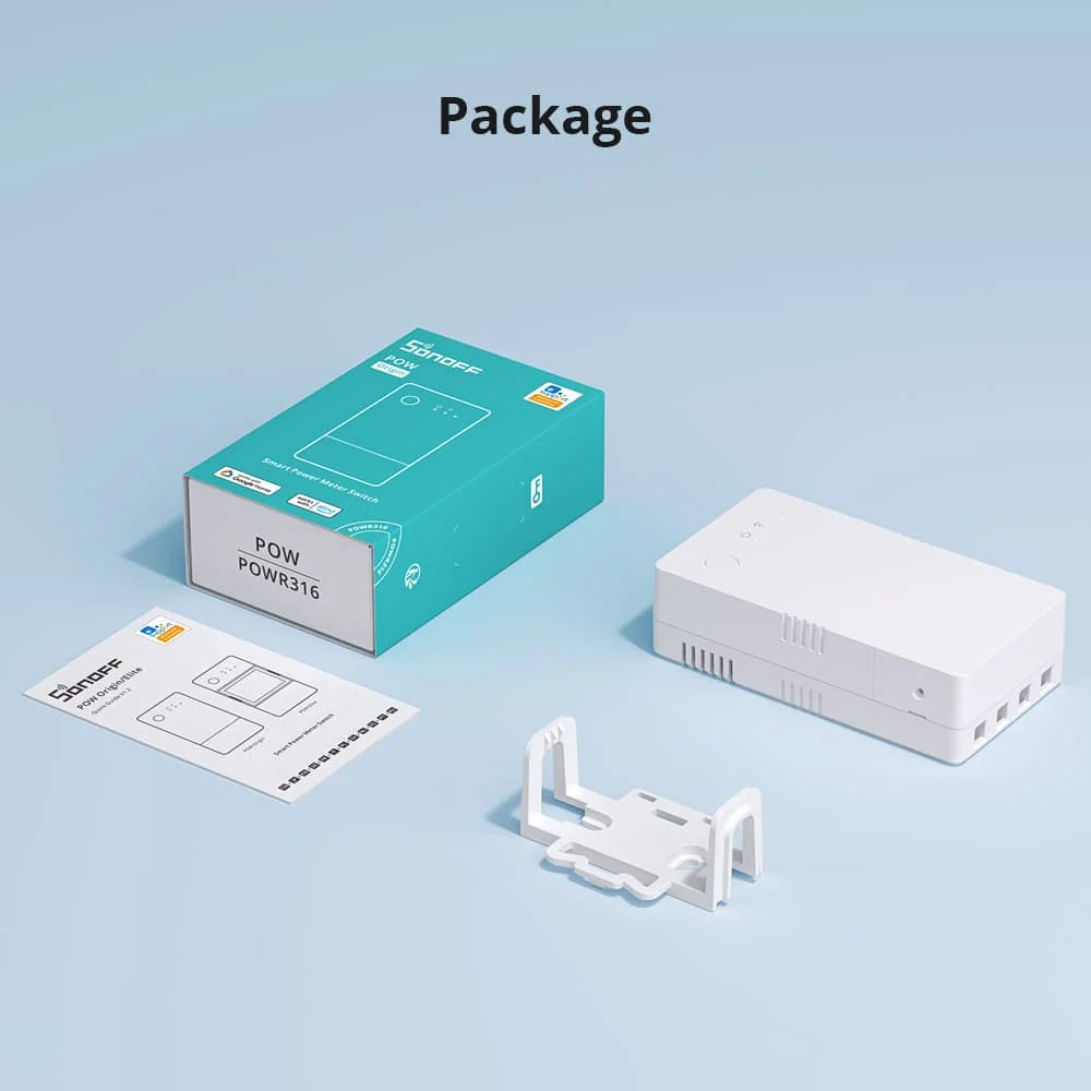 SONOFF POW แหล่งกำเนิดสินค้า16A Wifi Smart Power เมตรแรงดันไฟฟ้าเชื้อเพลิงประหยัดพลังงานไร้สาย Remote Controle ผ่าน EWelink