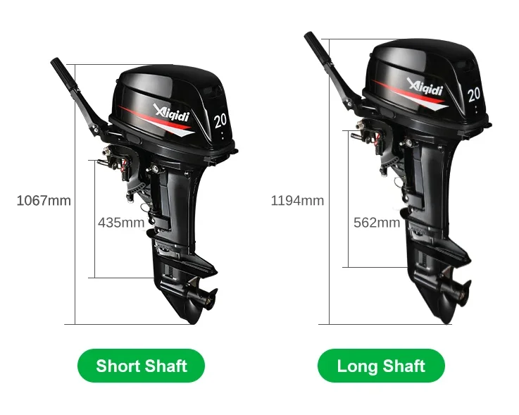 20pk Benzine Buitenboordmotoren Frp Jacht Aiqidi T20 Aluminium Aangepaste Buitenboordmotoren