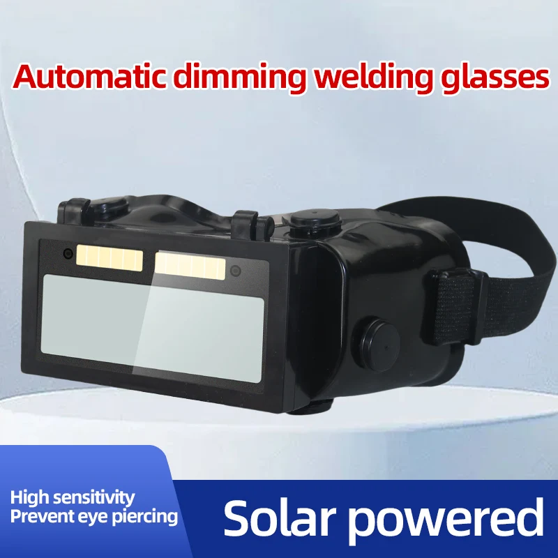 

Solar Energy Automatic Dimming Welding Glasses Welder Mask Helmet Equipment Safety Goggles Protect Dimming True Color Glasses
