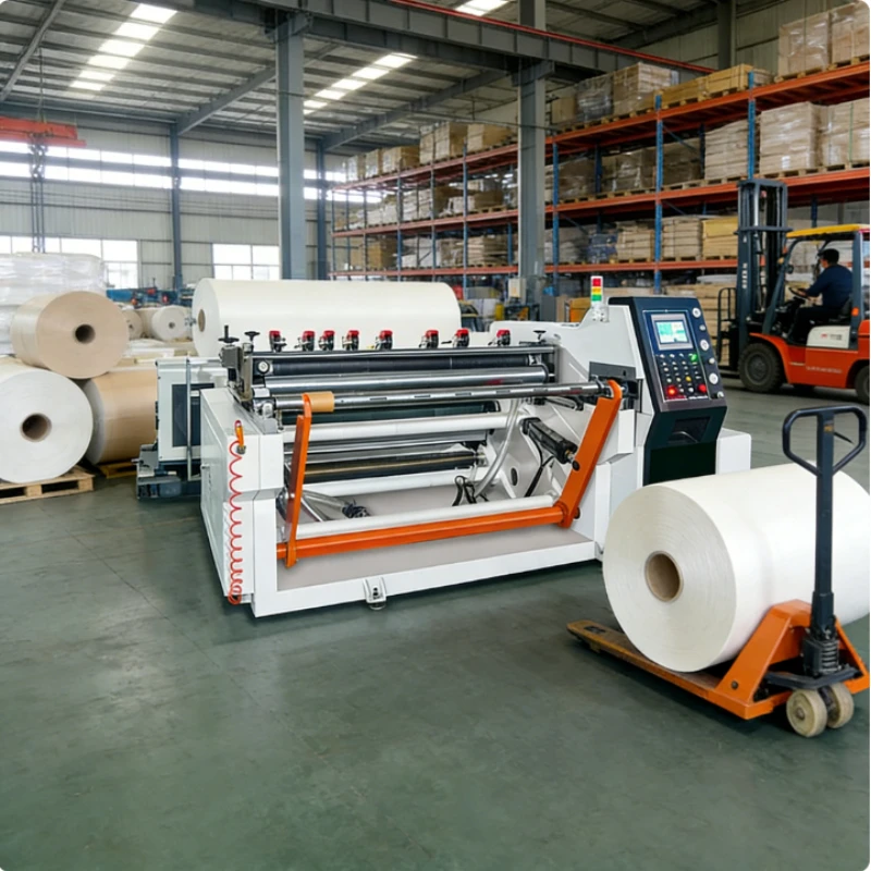 Slitting Rewinding Machine 1300mm Automatic High Speed Paper Film Foil Slitter Rewinder PLC System for Professional Production