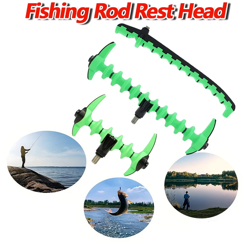 الصيد رود بقية رئيس 1 قطعة المغذية قضيب بقية رئيس البلاستيك الكارب الصيد رود بقية رئيس لصيد الأسماك الطنانة بار الصيد اكسسوارات #1