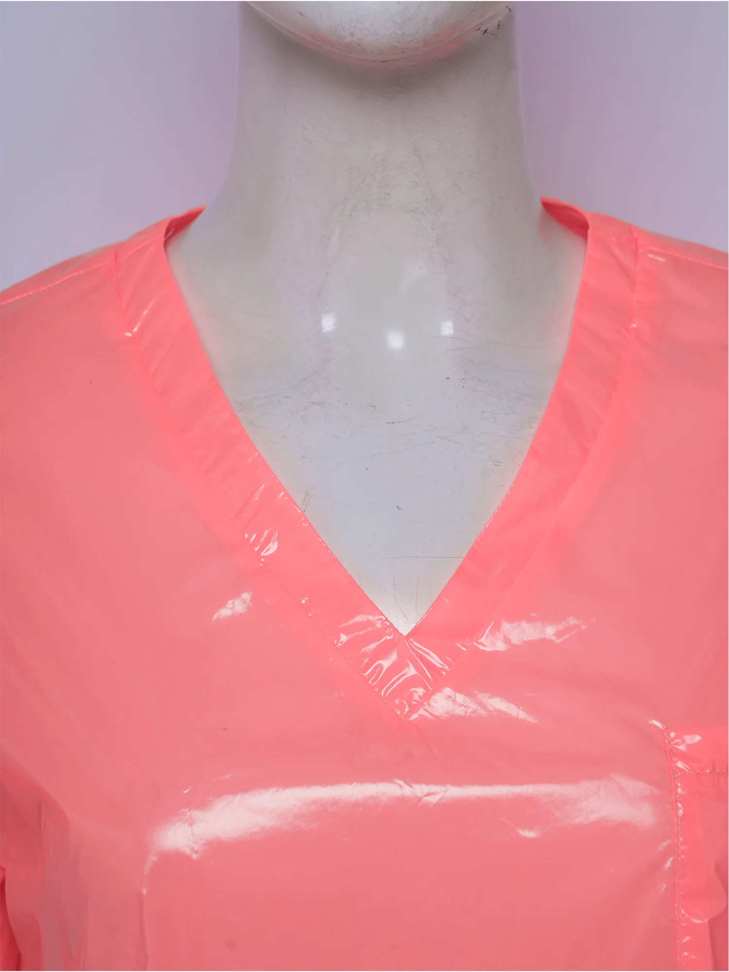 Women Waterproof Quick Dry Swim Cover Up Dress V Neck Side Split Loose Short Sleeve for Rave Pool Party Vacation