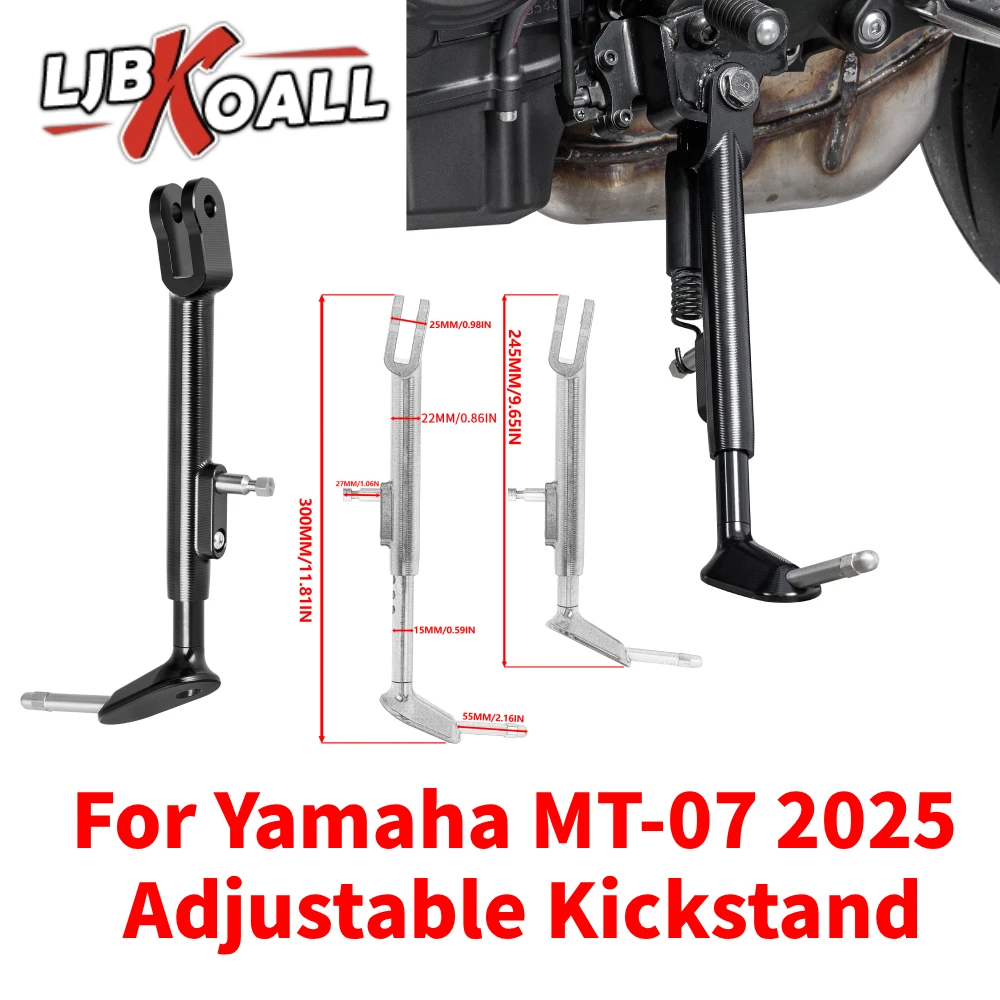 

For Yamaha MT-07 2025 Adjustable Kickstand Foot Side Stand Support for Yamaha MT 07 MT07 Motorcycle Parking Side Stand Kickstand