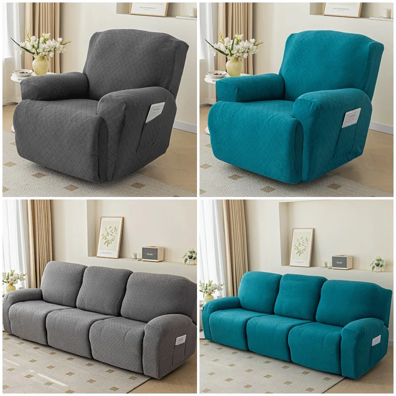 

1/2/3 Seater Separated Recliner Sofa Covers Elastic Jacquard Recliner Couch Cover Armchair Cover Living Room Funda Sillon Relax
