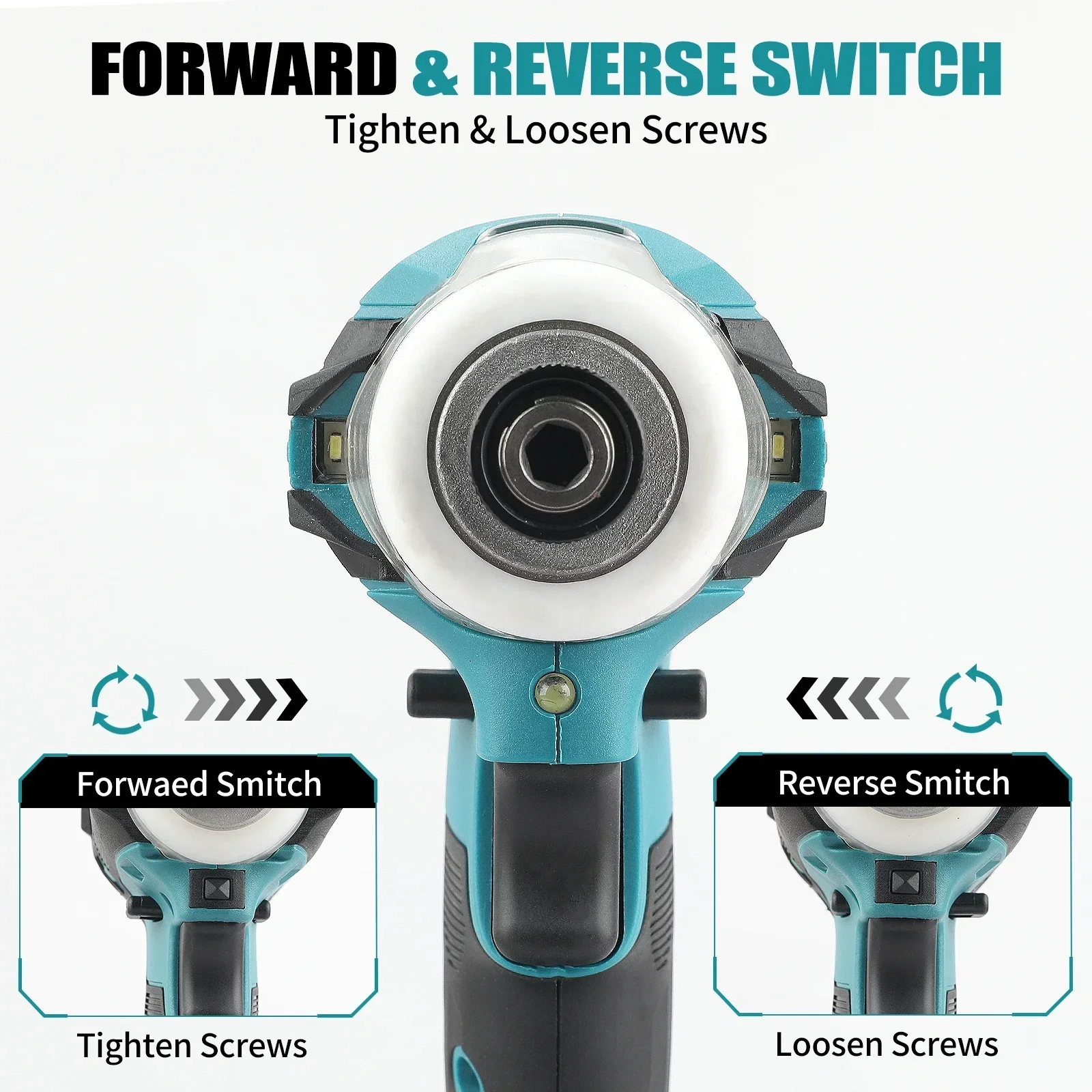 Makita DTD171 Cordless Impact Screwdriver,180N.m Torque,3800RPM,Quick Bit Change,Household Assembly tools