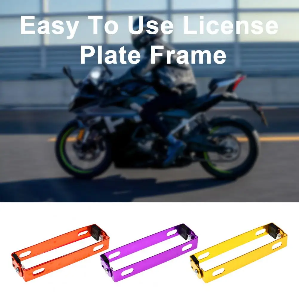 

Adjustable Folding Motorcycle License Plate Bracket Motorbike Tail Rear Light License Plate Holder For ATV Dirt Bike Motorcycle