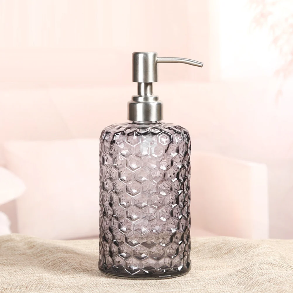 1 قطعة 500 مللي زجاجة محلول زجاجية إبداعية جميلة الشكل قابلة لإعادة الملء محمولة لبلسم الشامبو كريم السفر للاستخدام المنزلي
