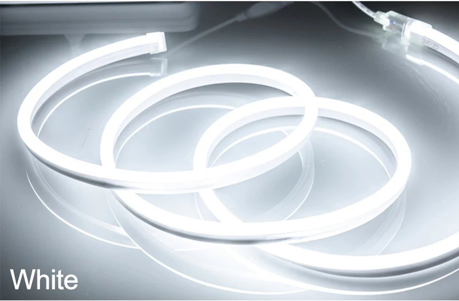 

1-100M Waterproof LED Neon Strip Warm Cold White TUYA WiFi/Bluetooth/Remote 750W 1500W EU Control Home Outdoor Decor Neon Tape