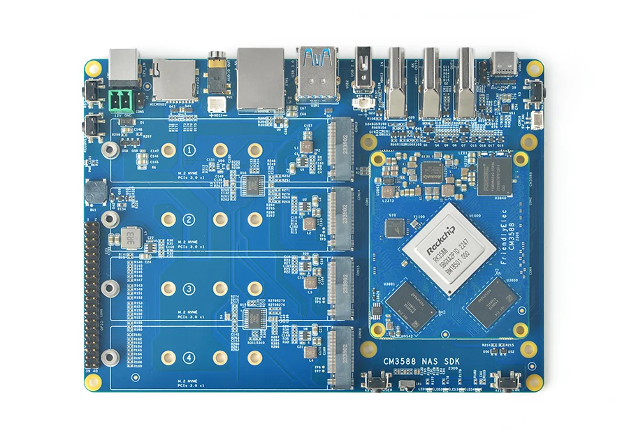 CM3588-NAS  2.5G,RK3588,4xPCIe3.0 4K/8K,NVME SSD