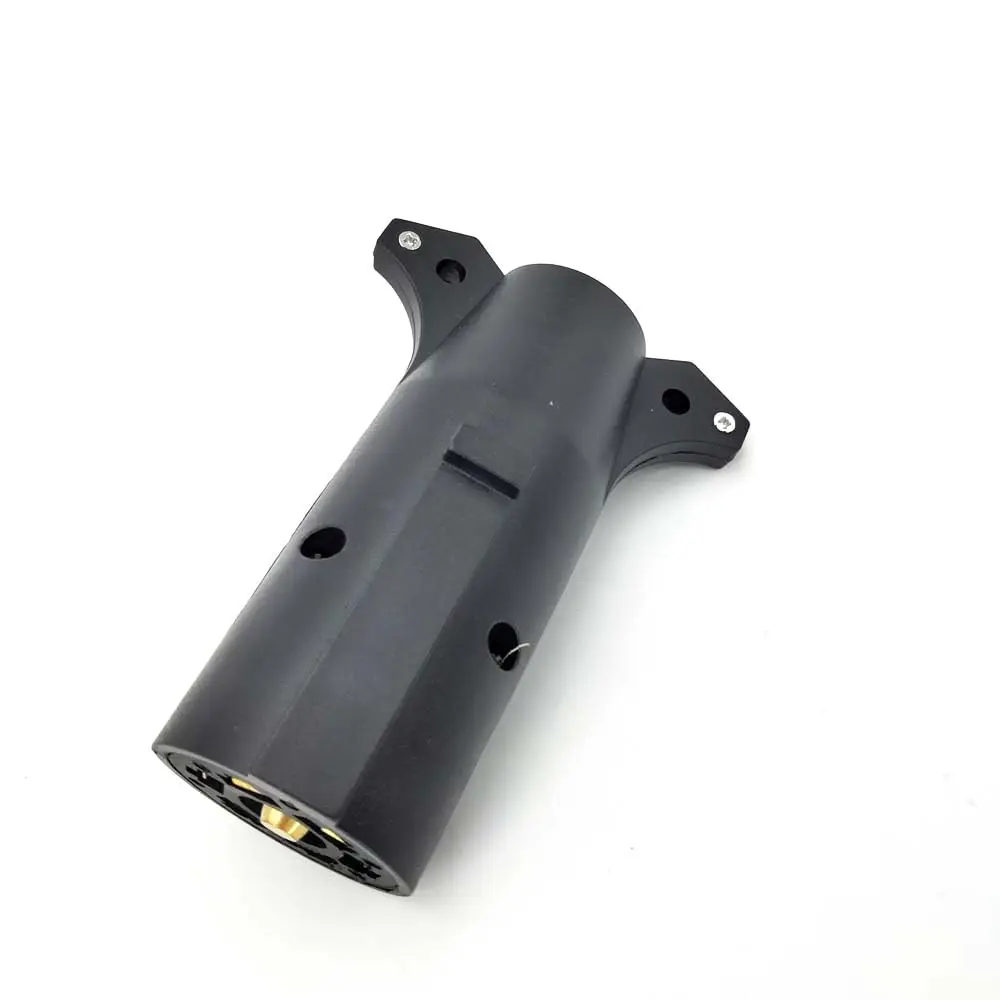 

7-Way Blade to 6-Way Round Trailer Adapter Wiring Plug for RV Tow Truck Lights