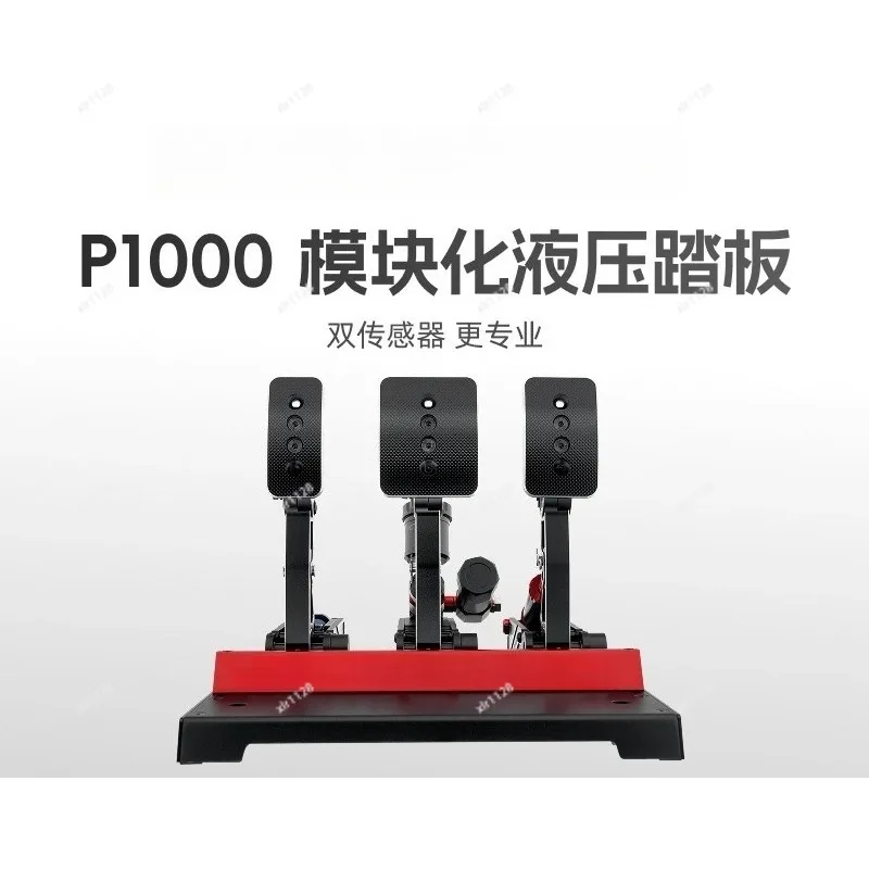 Modular Racing Pedal Set Forward & Invert Mount Dual Pressure Sensor 2/3 Pedals for PC Driving Simulator Wheel
