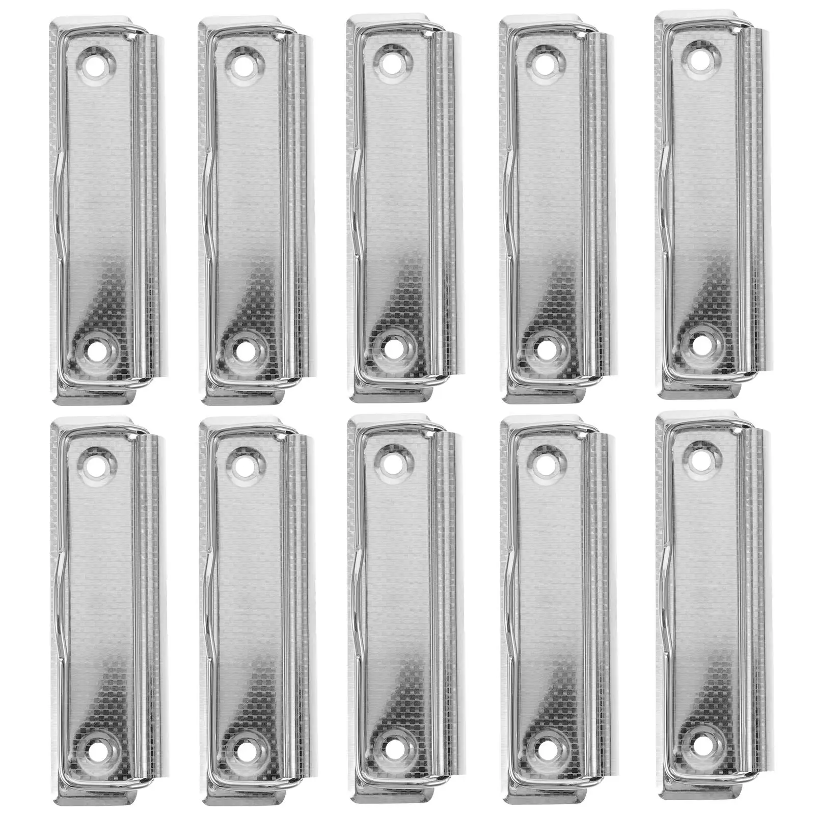 10pcs Metal Clips Document Clipboards Clips With Rivets Binder File Clamps Small Size Office School Supplies