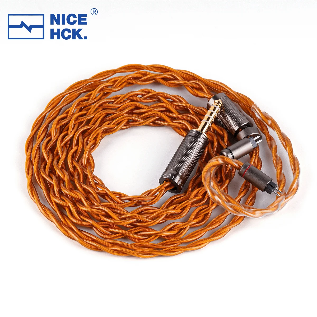 

NICEHCK Engr.Mix Limited Quantity Cable Litz Structure Muti-materials Mixed Conductor Wire OFC 4.4mm Plug 2Pin for NX8 Rockies