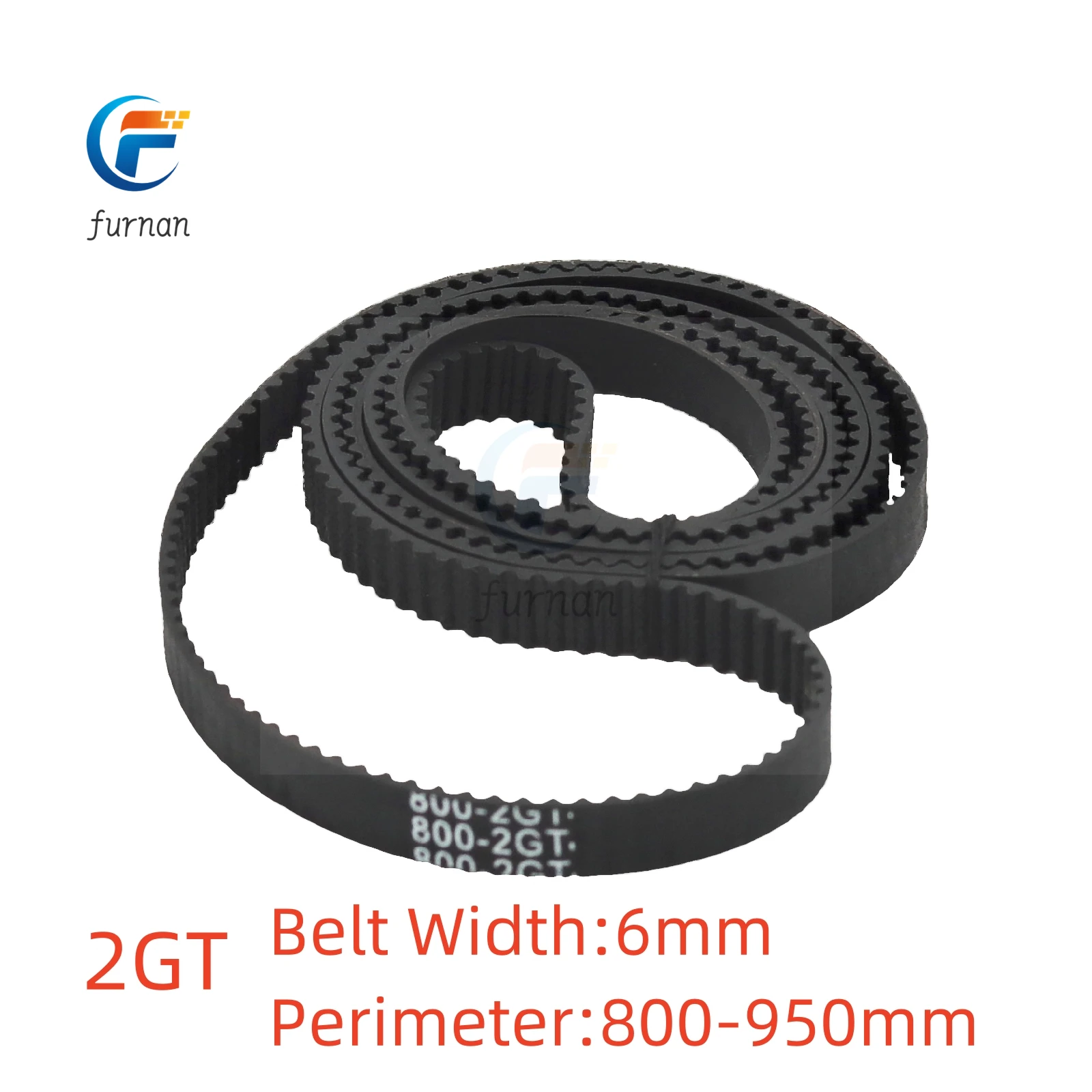 3D Printer GT2 6mm Closed Loop Rubber 2GT Timing Belt Length 800 810 840 848 850 852 860 900 930 950 mm  Transmission belt