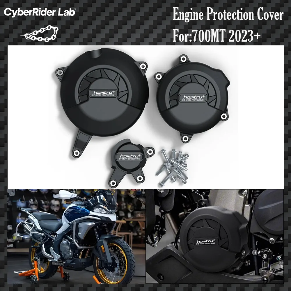 

700MT 2023, защитная крышка двигателя, корпус и рамы мотоцикла, импульсная защитная крышка сцепления, аксессуары для CFmoto 700 MT2023