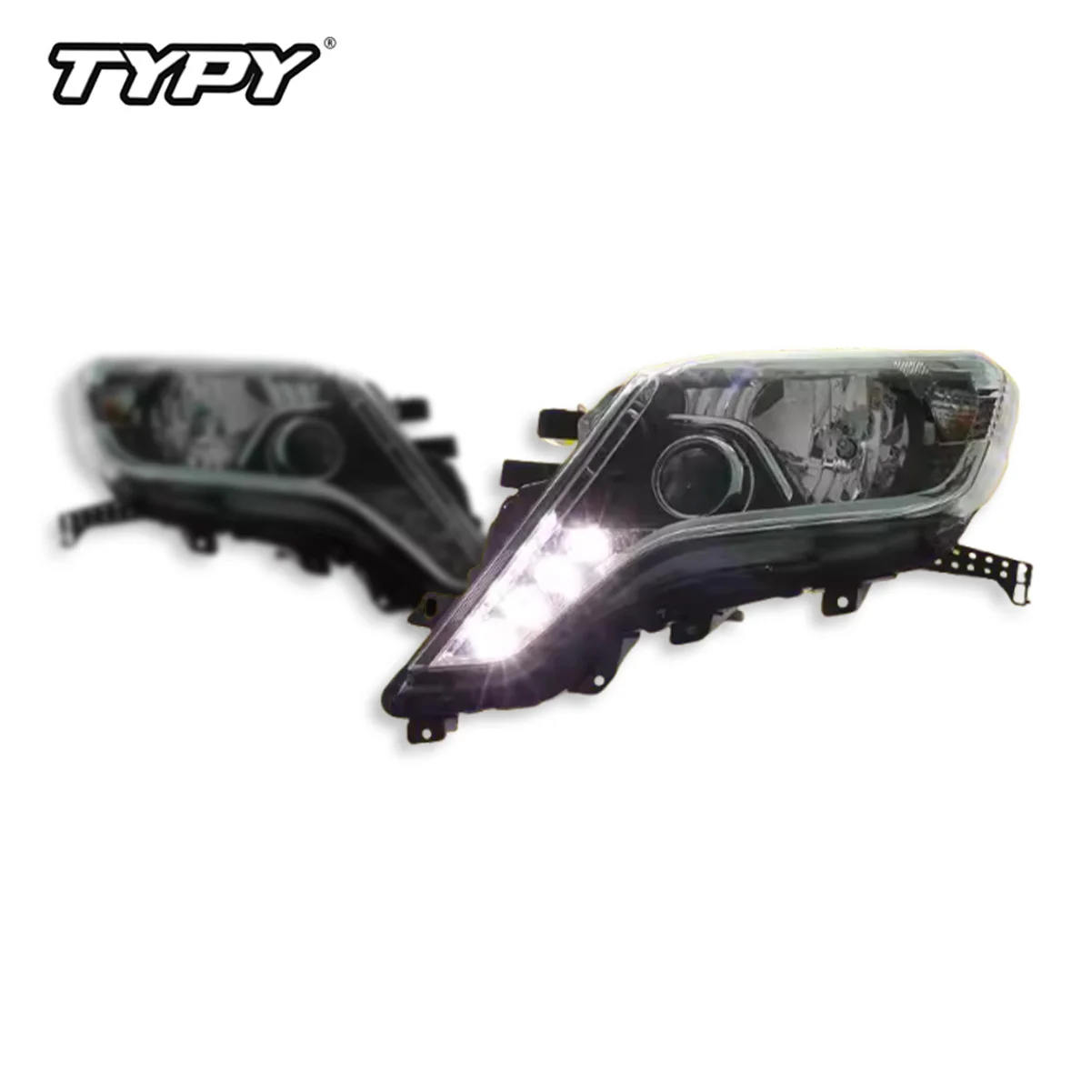 

TYPY новая светодиодная фара, обновленная, модифицированная для Toyota Prado 2014-2016, фара с динамическим сигналом, автоаксессуары