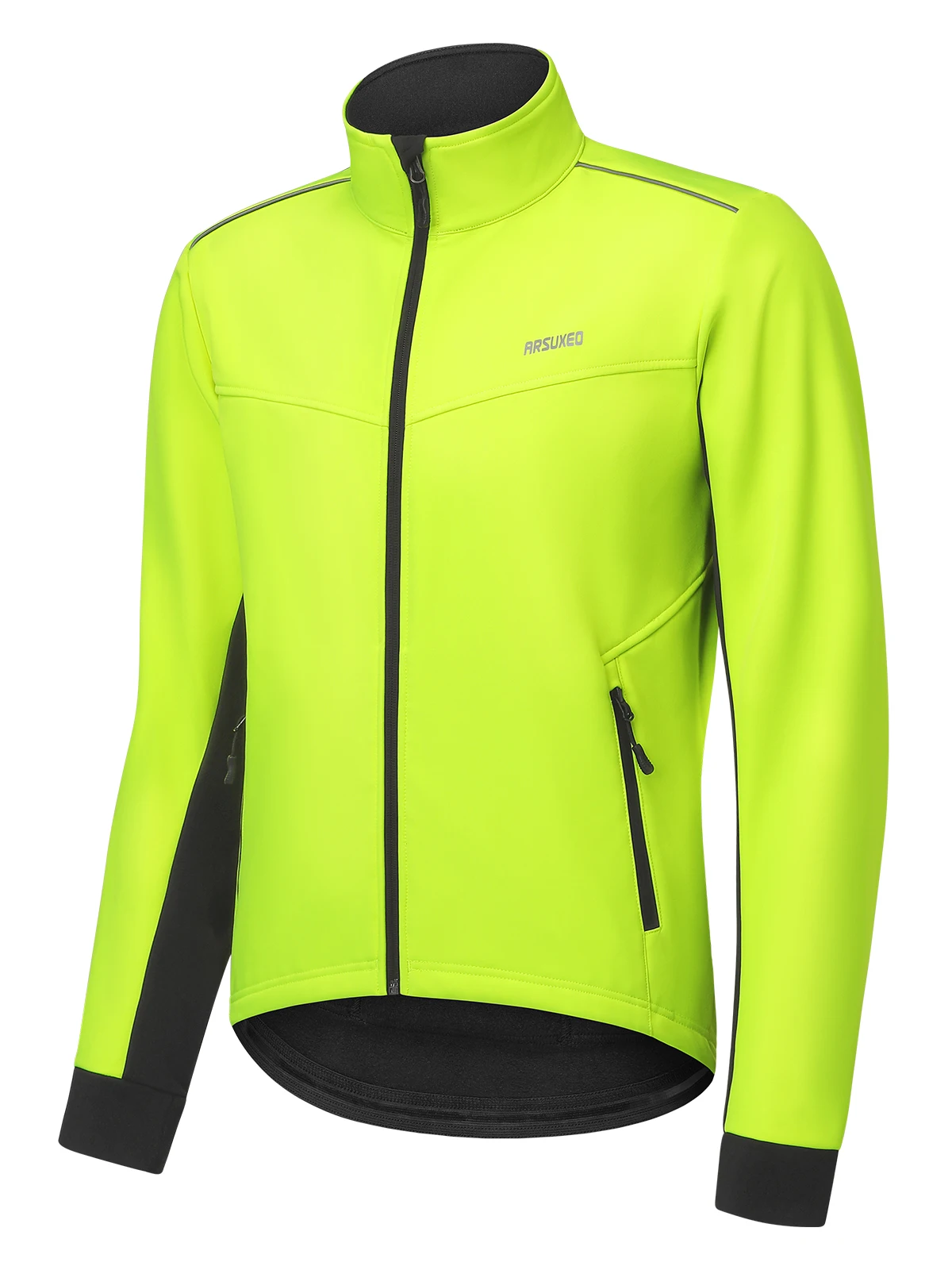 

ARSUXEO термоизолированная зимняя велосипедная куртка для мужчин, ветрозащитные водонепроницаемые велосипедные куртки