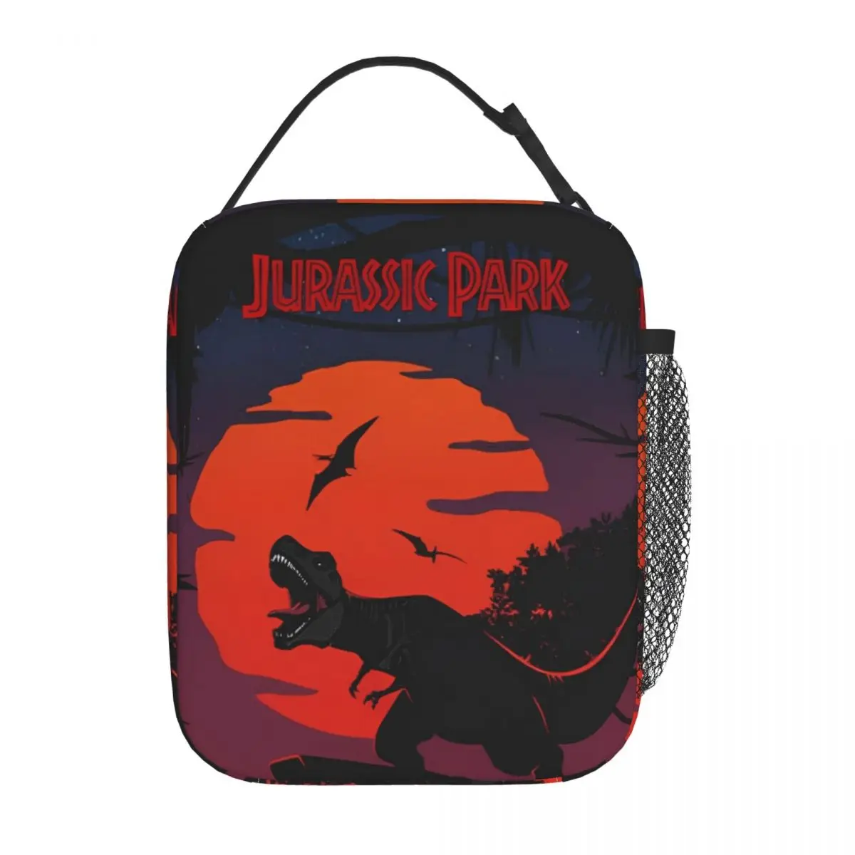 

Jurassic Park Movie Logo Insulated Lunch Bags Cooler Bag Meal Container Large Tote Lunch Box Food Handbags College Travel