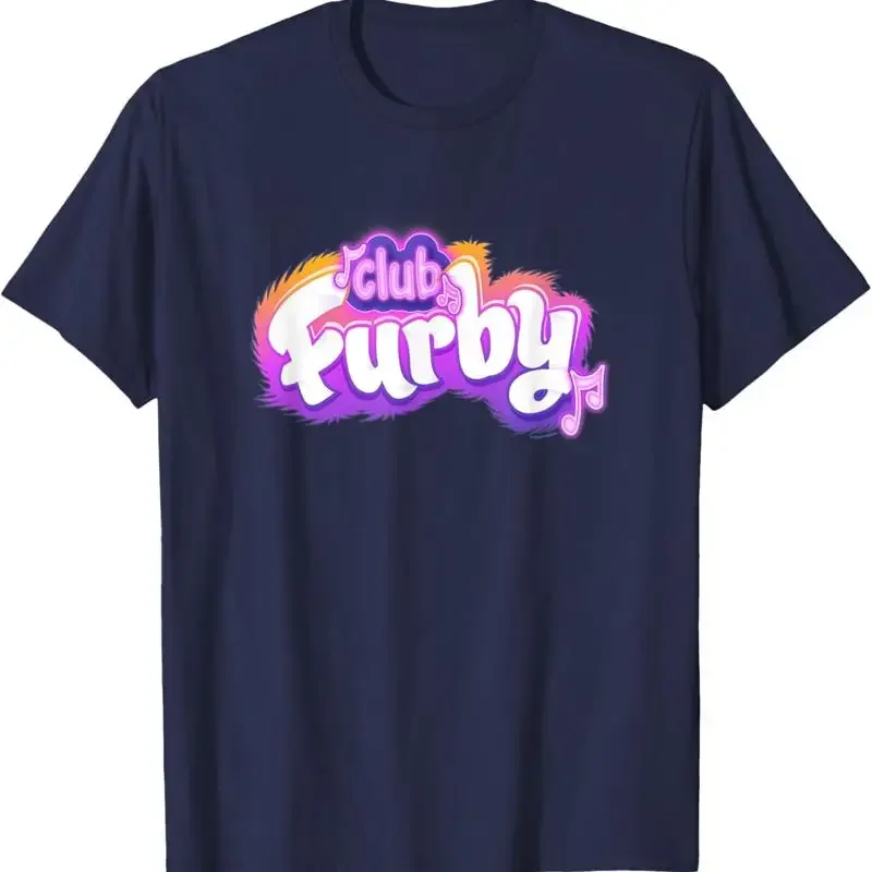 Furby Club Colorful Gradient Musical Notes Furry Logo Kids Adults T Shirt