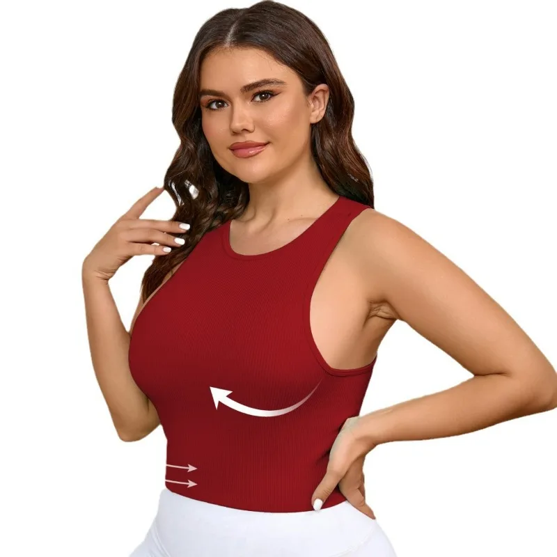 Summer New Large Size Yoga Vest High Strength Women's Extended Quick Drying Vest, Fat Mm Large Size Fitness Vest Women