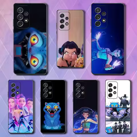 Hot K-Kpop D-Demon H-Hunters Phone Case For Samsung S25,S24,S23,S22,S21,S20,S10,Ultra,Plus,Lite,FE,Soft Silicone Black Cover