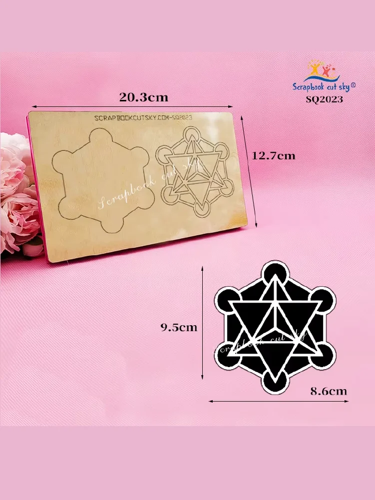 ScrapbookCutSky-SQ2023 Five-Pointed Star Shaking Mold, Wooden Cutting Knife Die, Used with the Machine