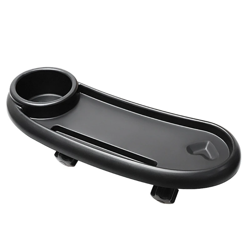 67JC Upgraded Cup & Tray Holder for Stroller Baby Stroller  Tray Suitable for Most Strollers for Baby Self-feeding