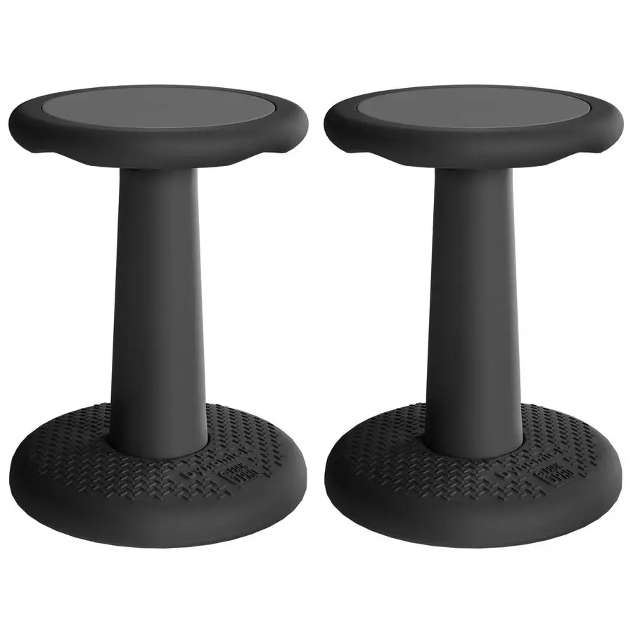 

Kids Wobble Stool 2Pack Improves Focus Attention NonSlip Base Wiggle Chair Active Flexible Seating for Preschool Kindergarten El
